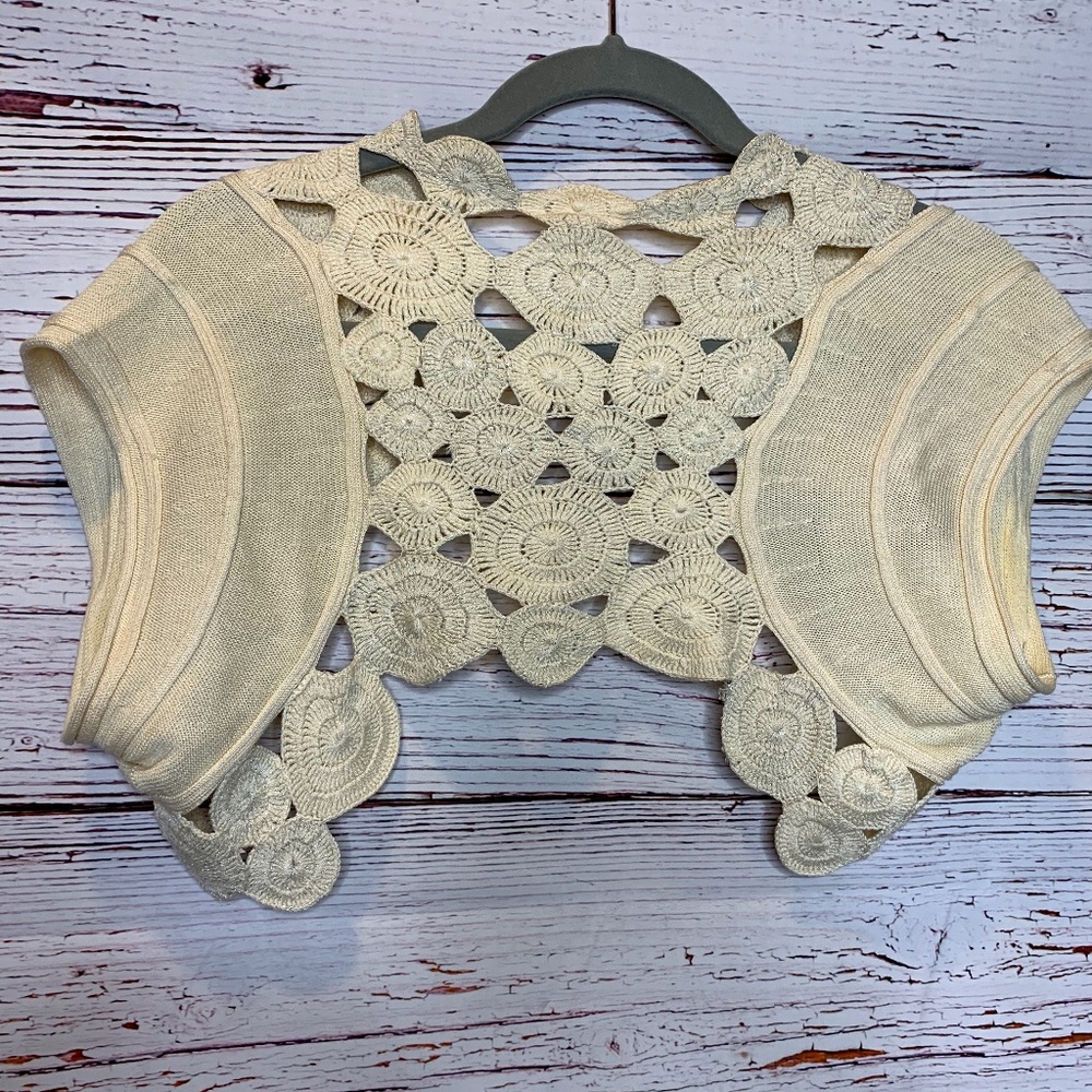 Moth by Anthropologie | Open Crochet Shrug Large - Picture 5 of 5